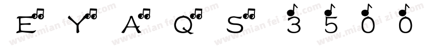 EYAQS 3500ZSYB字体转换